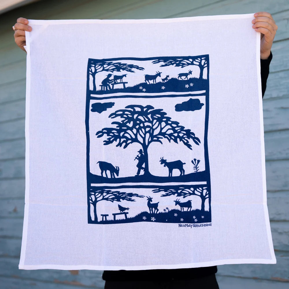 Hand-Printed Flour Sack Towels | Kei & Molly Textiles