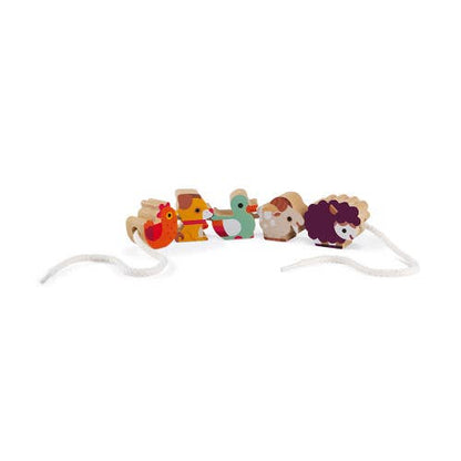 Stringable Farm Themed Beads | Janod