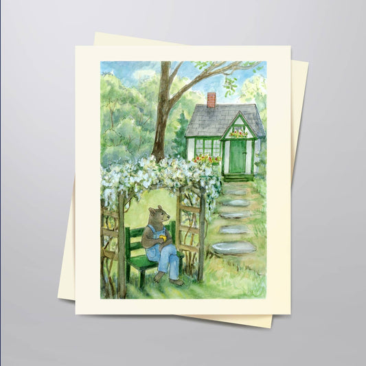 Bernard's Morning Tea Notecard | Woodfield Press
