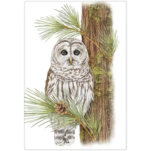 Pine Owl Towel | Mary Lake-Thompson