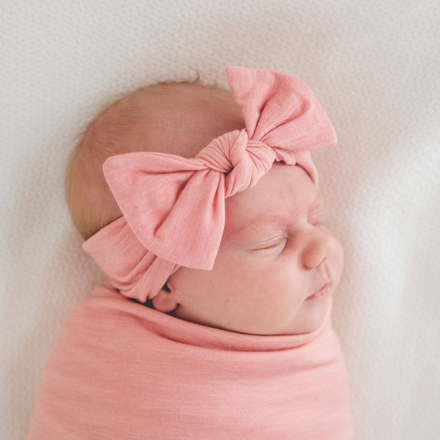 Darling Knit Headband Bow | Copper Pearl