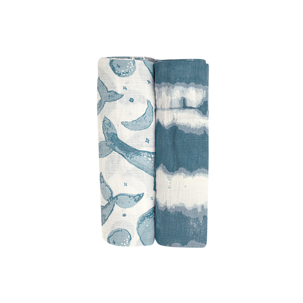 Caspian 2-Pc. Swaddle Wraps | Crane Baby
