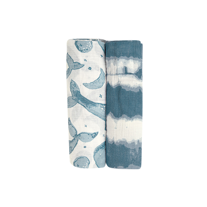 Caspian 2-Pc. Swaddle Wraps | Crane Baby