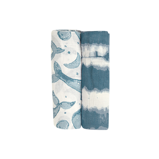 Caspian 2-Pc. Swaddle Wraps | Crane Baby