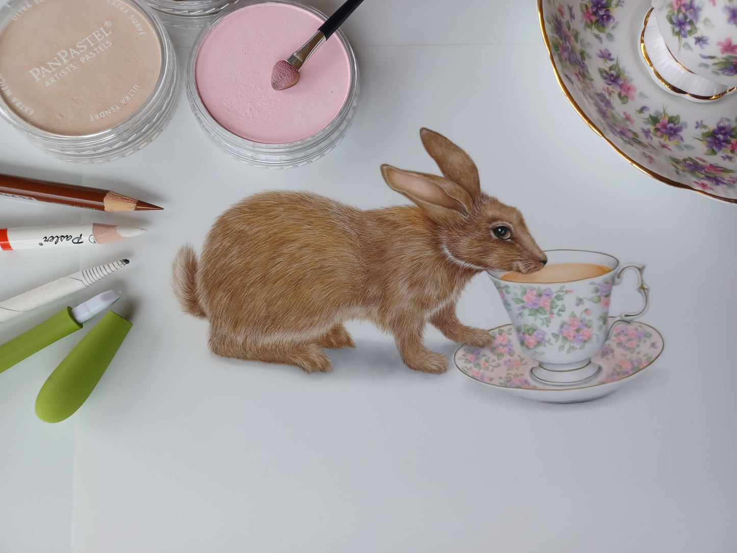 "Tea with Peter Rabbit" Blank Card | Ripples Greeting Cards