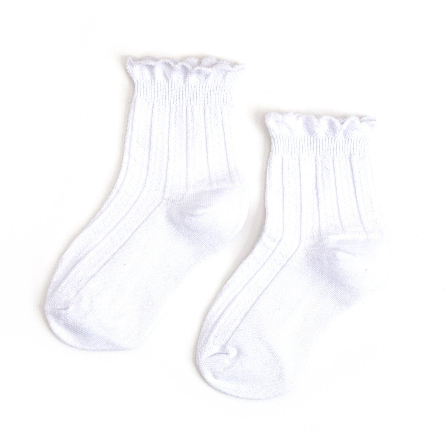White Frill Midi Socks | Little Stocking Co.