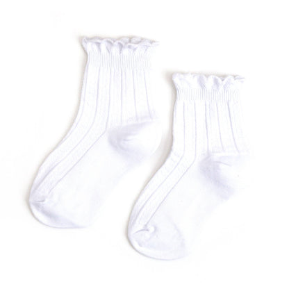 White Frill Midi Socks | Little Stocking Co.