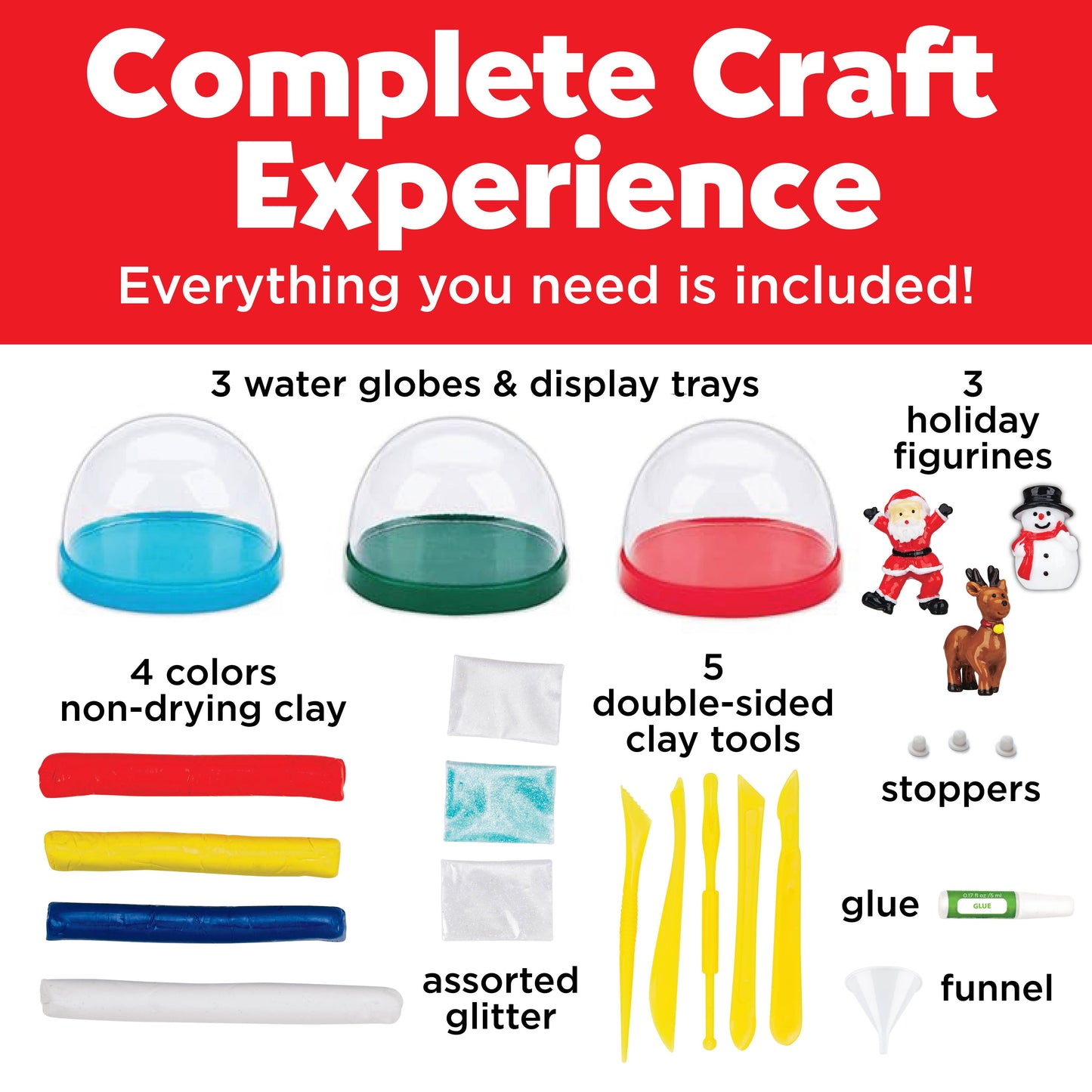 Make Your Own Holiday Snow Globes Craft Kit | Faber-Castell
