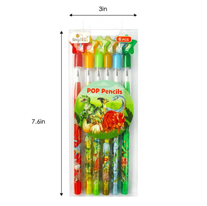 6 Pcs Jurassic Multi-Point Pencils | Tiny Mills