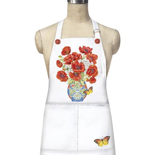 Poppy Vase Loose Apron | Mary Lake-Thompson