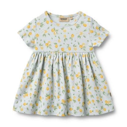 Nova Jersey Dress - Summer Blue Citrus | Wheat