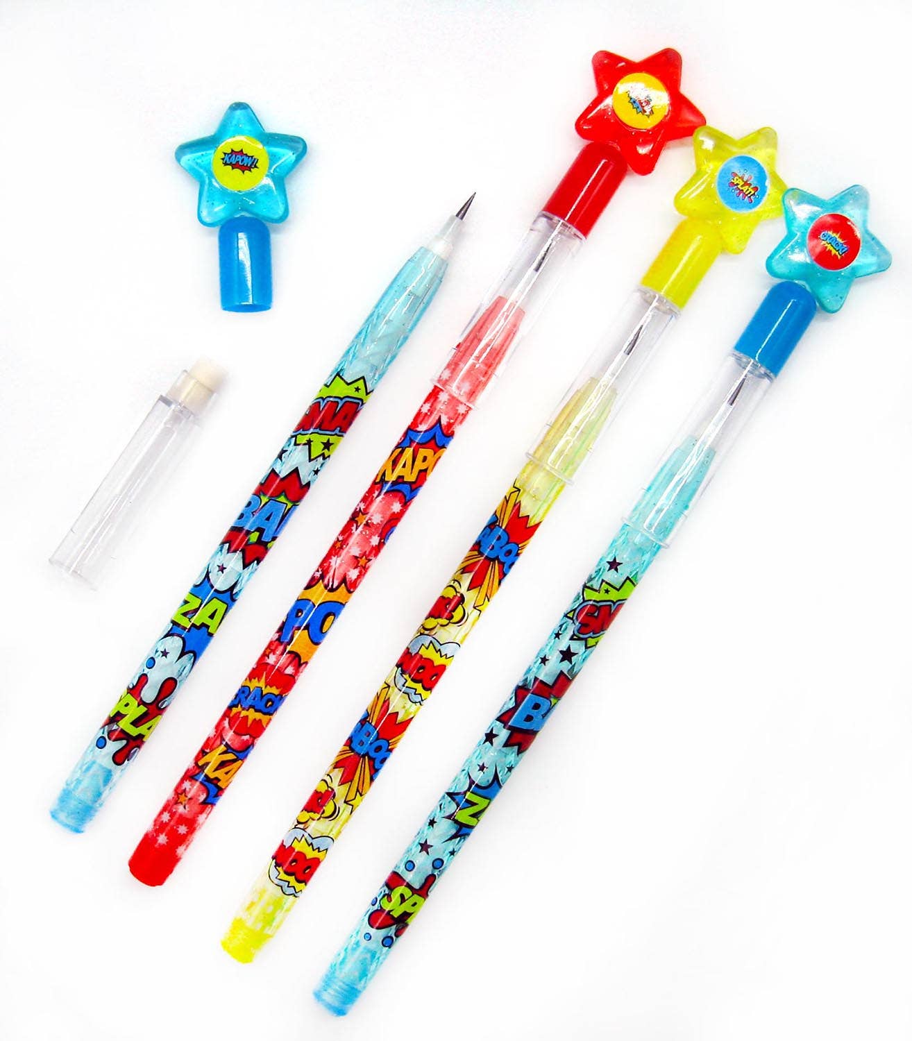6 Superhero Multi-Point Pencils | Tiny Mills