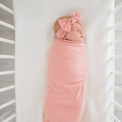 Darling Knit Headband Bow | Copper Pearl