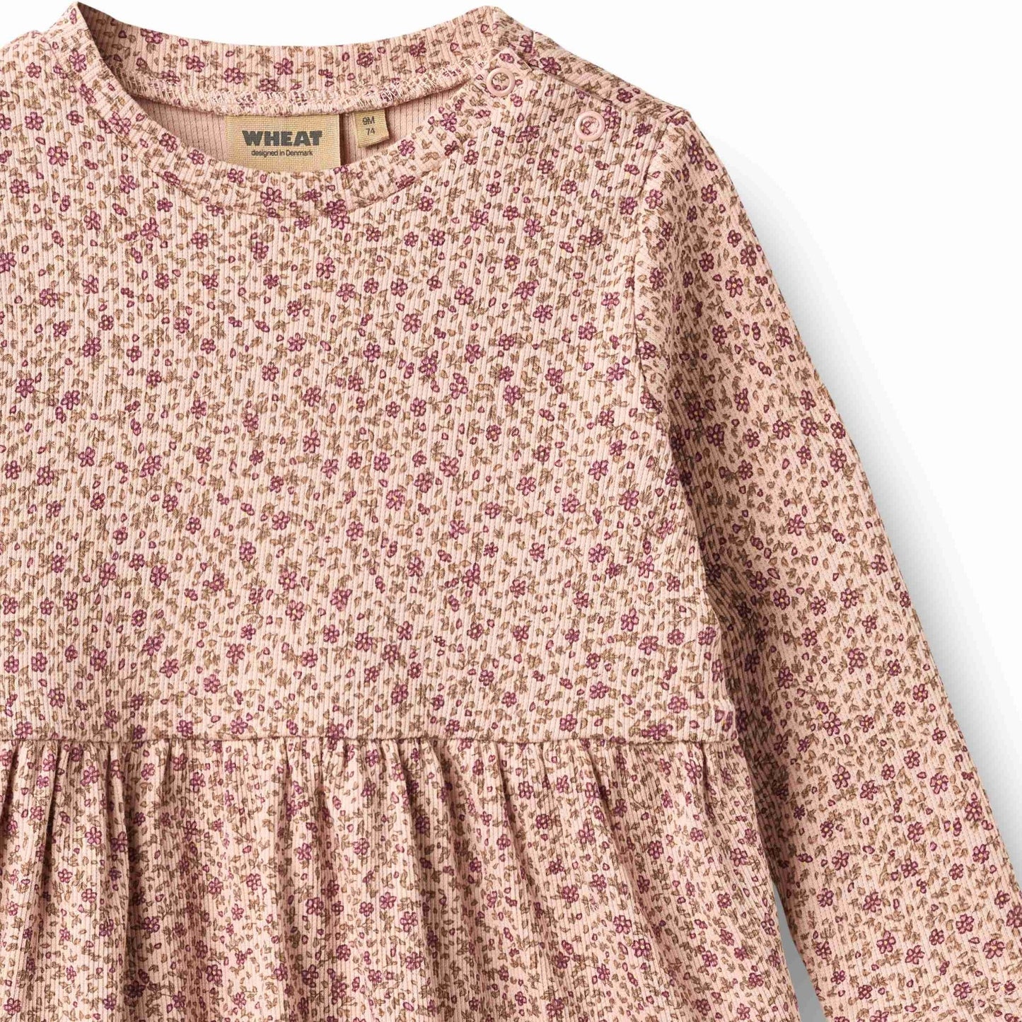 Sessa Dime Rose Floral Dress | Wheat