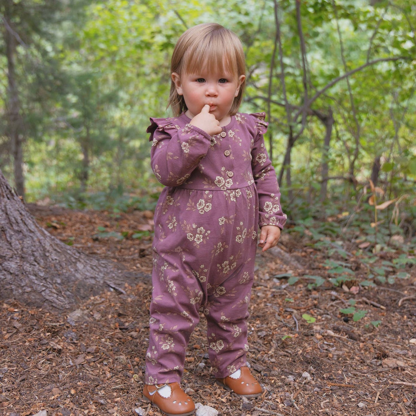 Orchid Blooms Flutter Romper | City Mouse Studio