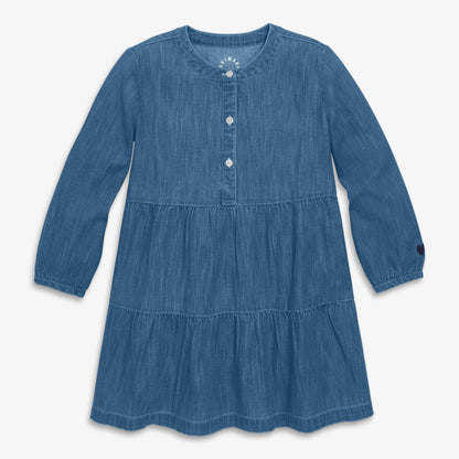 Chambray Tiered Dress | Primary