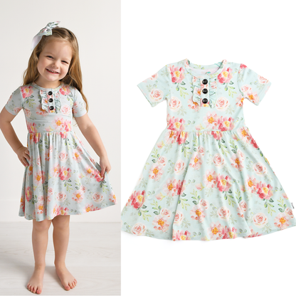Mae Floral Bamboo Twirl Dress | Gigi & Max