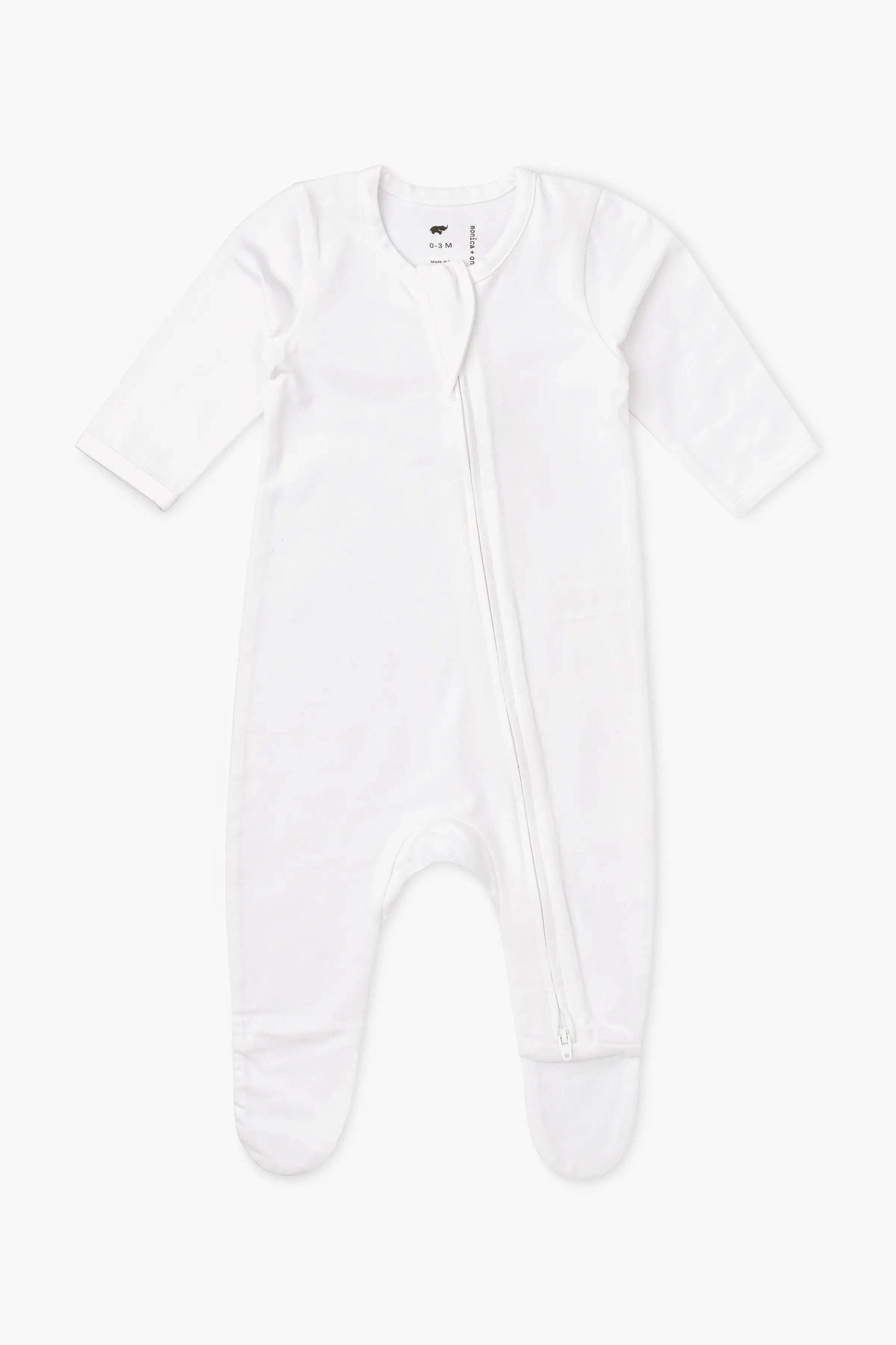 White Zipper Romper | Monica + Andy