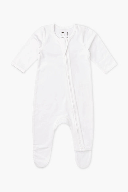 White Zipper Romper | Monica + Andy
