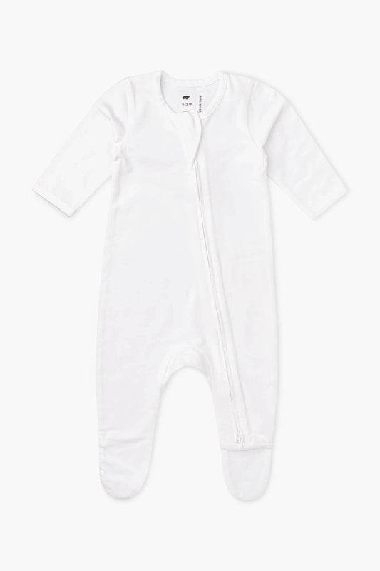 White Zipper Romper | Monica + Andy