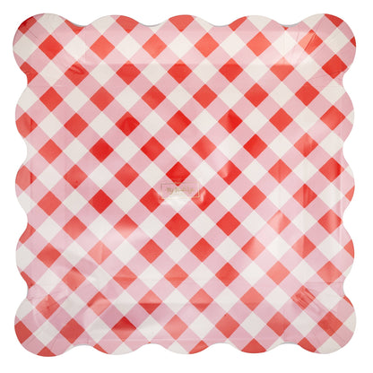 Cherries Gingham Plate | My Mind's Eye