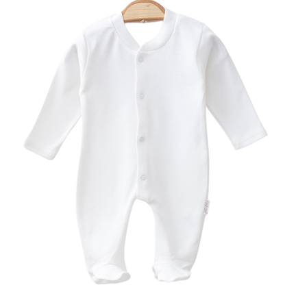 Organic Cotton Cream Romper | Himmelberg Baby