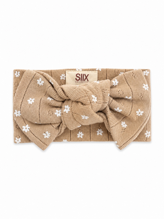 Almond Bloom Pointelle Bow | Siix Collection