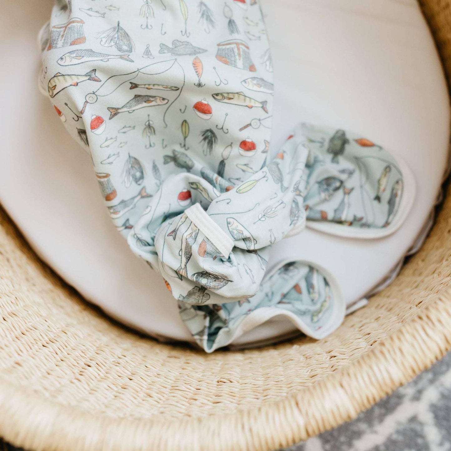 Trout Newborn Knotted Gown | Copper Pearl