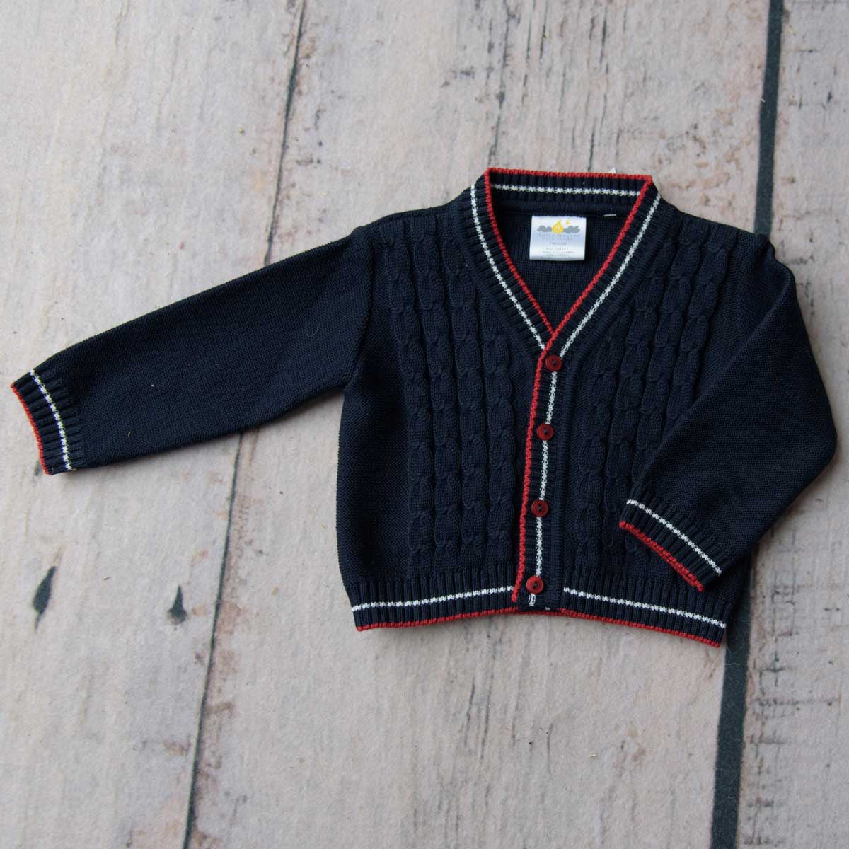 Navy Cardigan Sweater | Dolce Goccia