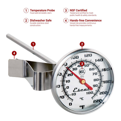 Escali Instant Read Large Dial Thermometer | Kitchen Supply Brands