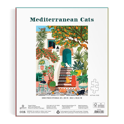 Mediterranean Cats 1000 pc Puzzle | Galison