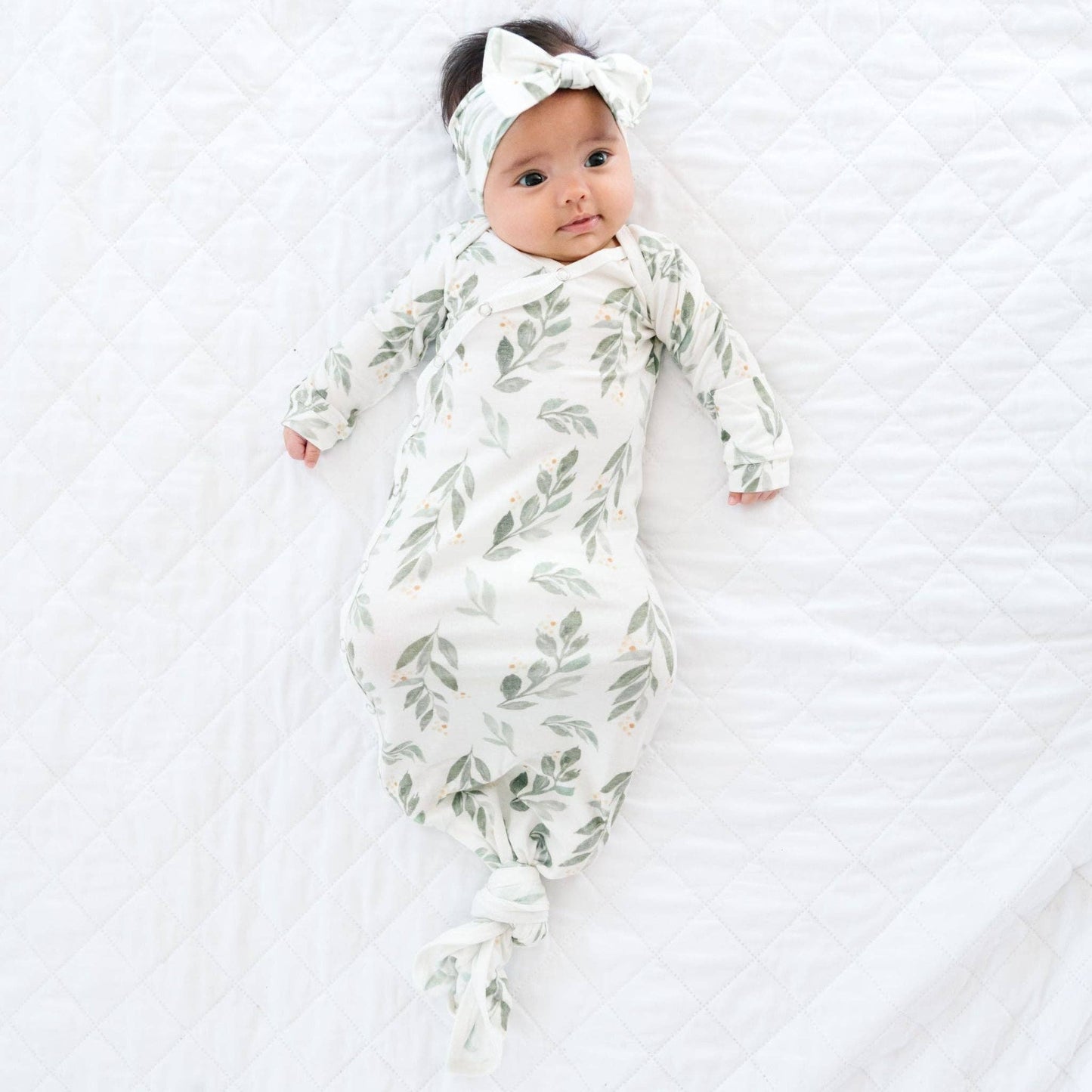 Fern Newborn Knotted Gown | Copper Pearl
