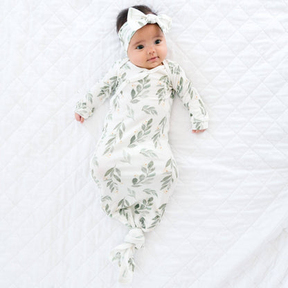 Fern Newborn Knotted Gown | Copper Pearl