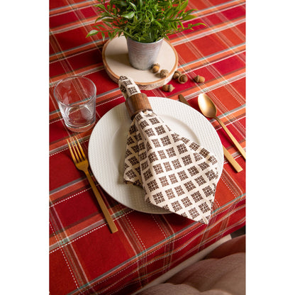 Autumn Spice Plaid Tablecloth | DII