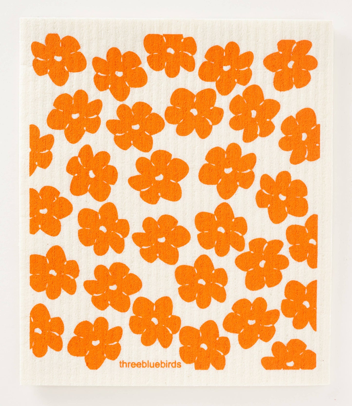 California Poppies Swedish Dishcloth | Three Bluebirds