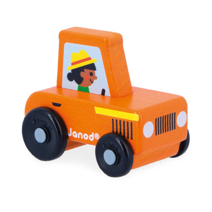 Crossroads Countryside Orange Tractor | Janod