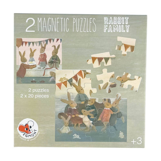 Magnetic Puzzle - Rabbit Family | Egmont Toys