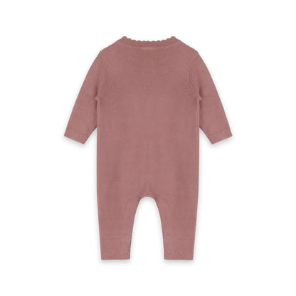 Classic Pocket & Button Chunky Knit Jumpsuit | Viverano Organics