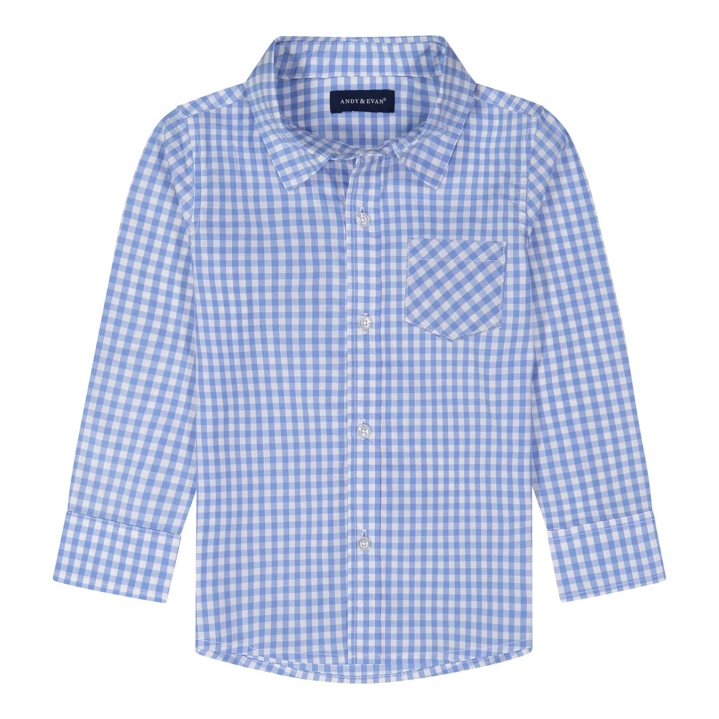 Blue Check Oxford | Andy & Evan