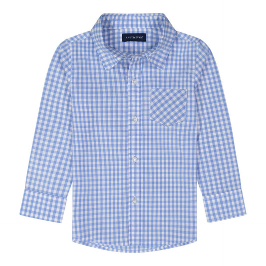 Blue Check Oxford | Andy & Evan