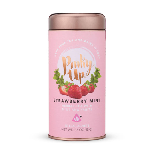 Strawberry Mint Herbal Tea Sachets | Pinky Up