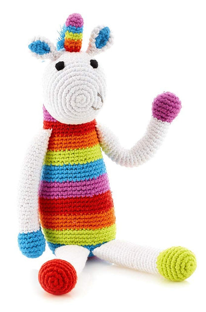 Rainbow Unicorn Rattle | Pebble