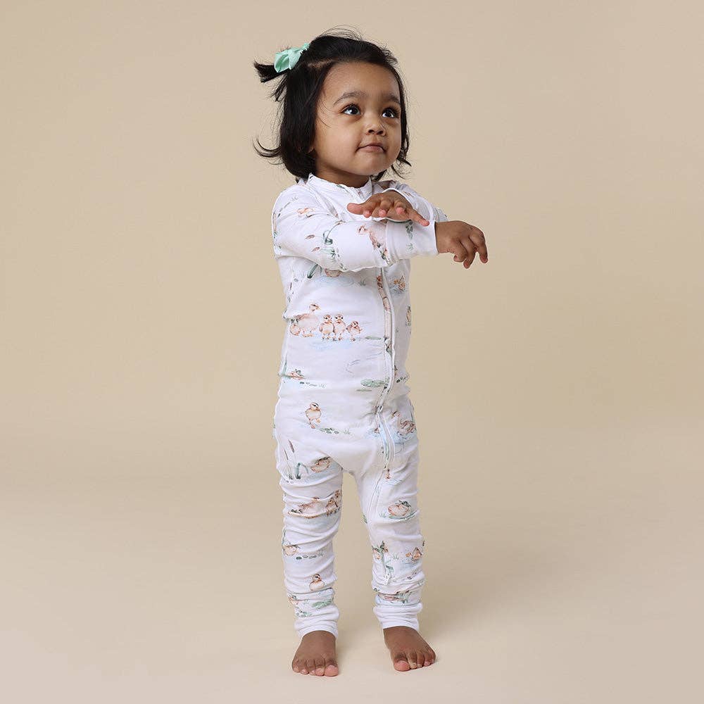 Duck Pond Organic Convertible Romper | Snuggle Hunny