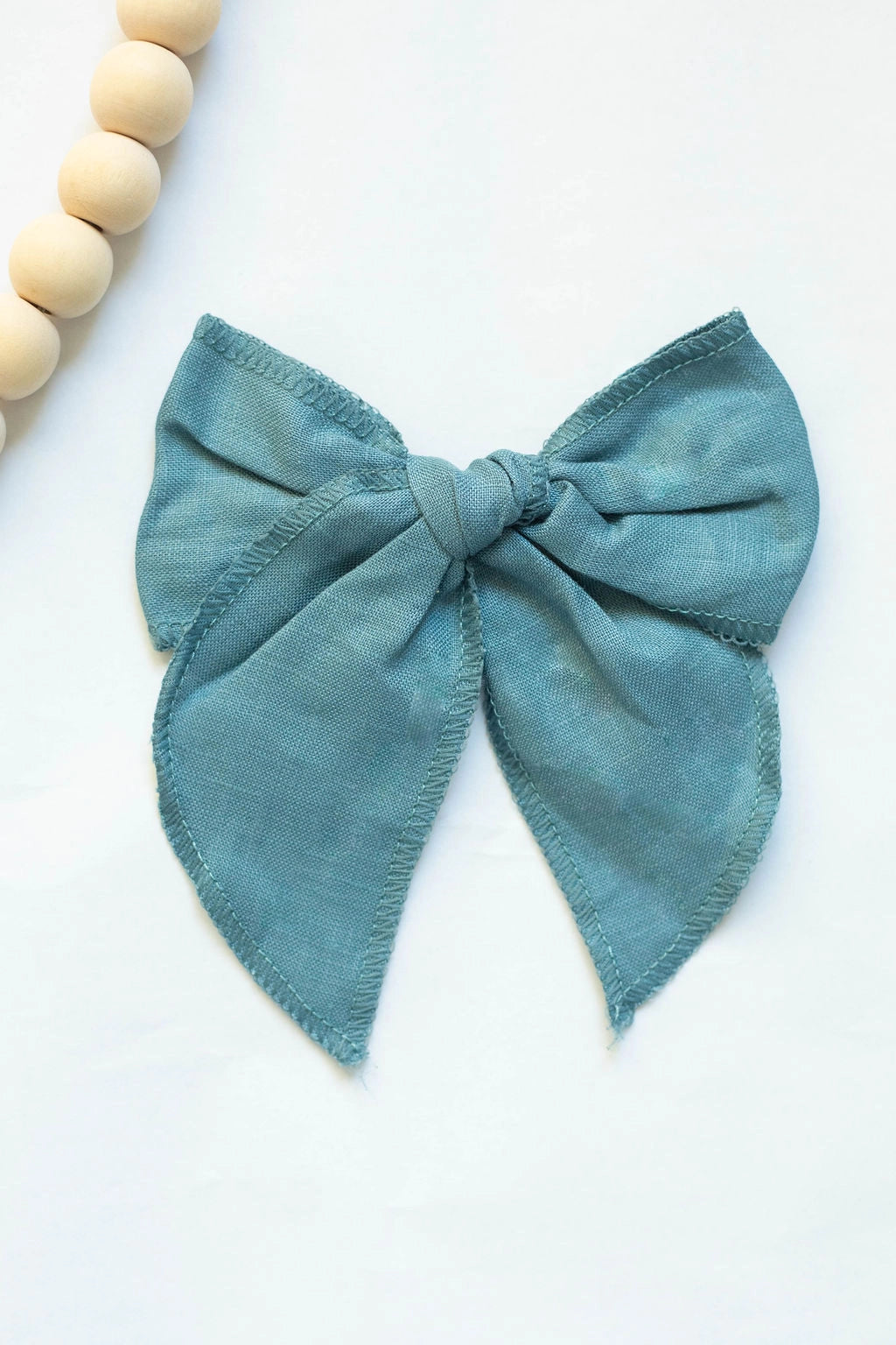 Baby Neutral Linen Fabric Bows | Little Organic Co.