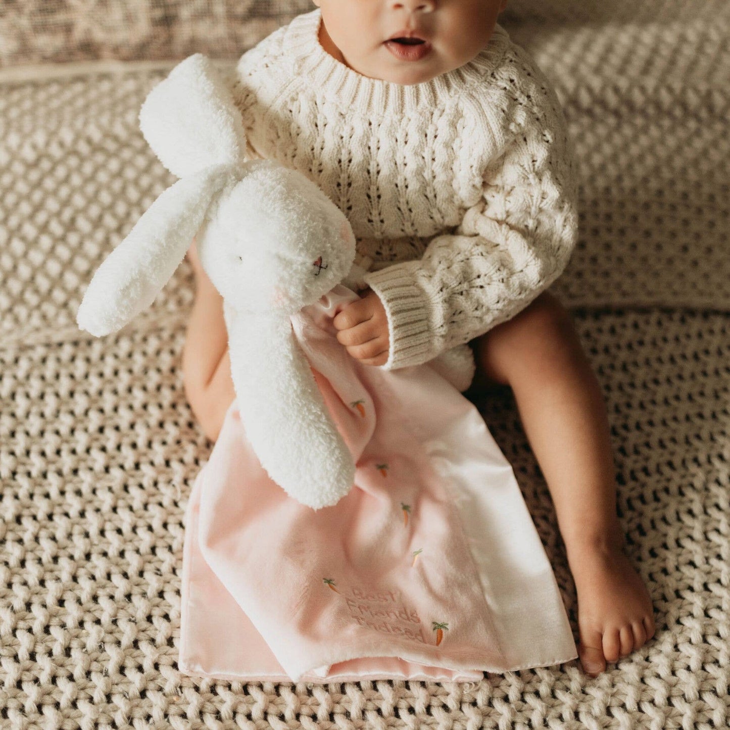 Pink Blossom Bunny Buddy Blanket | Bunnies By The Bay