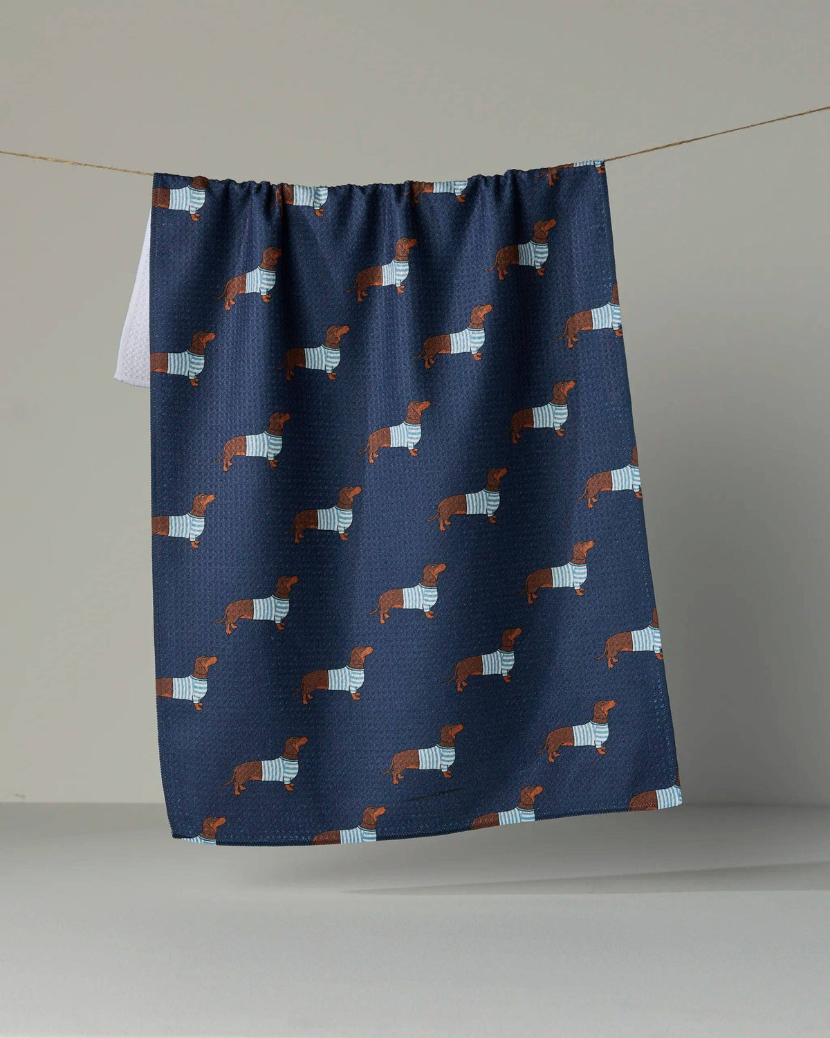 Coastal Dachshund Tea Towel | Geometry