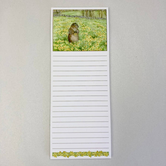 Daffodil Meadow Magnetic Notepad | Woodfield Press