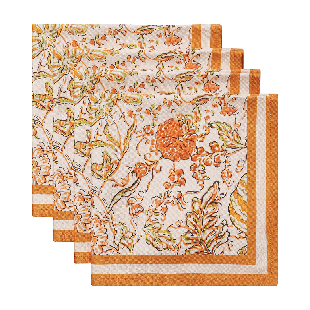 Pumpkin Spice Napkin Set | Maison d'Hermine