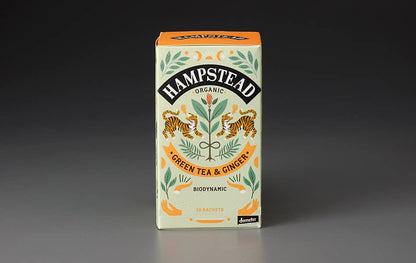 Organic Green Tea & Ginger (20 Teabags) | Hampstead Tea