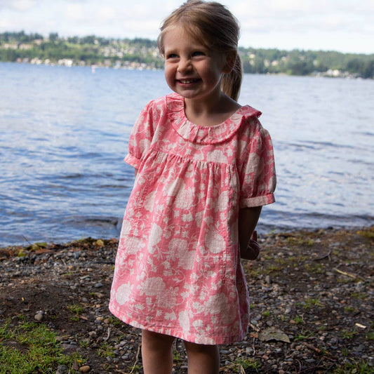 Emily Dress - Lille Pink Floral | Beet World